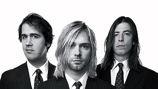 Dave Grohl, Krist Novoselic, Kurt Cobain, Nirvana, HD papel de parede HD wallpaper