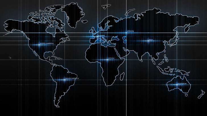 mapa del mundo, mundo, mapa, resumen, Europa, Fondo de pantalla HD