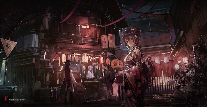 Anime Girls, digitale Kunst, Artwork, HD-Hintergrundbild