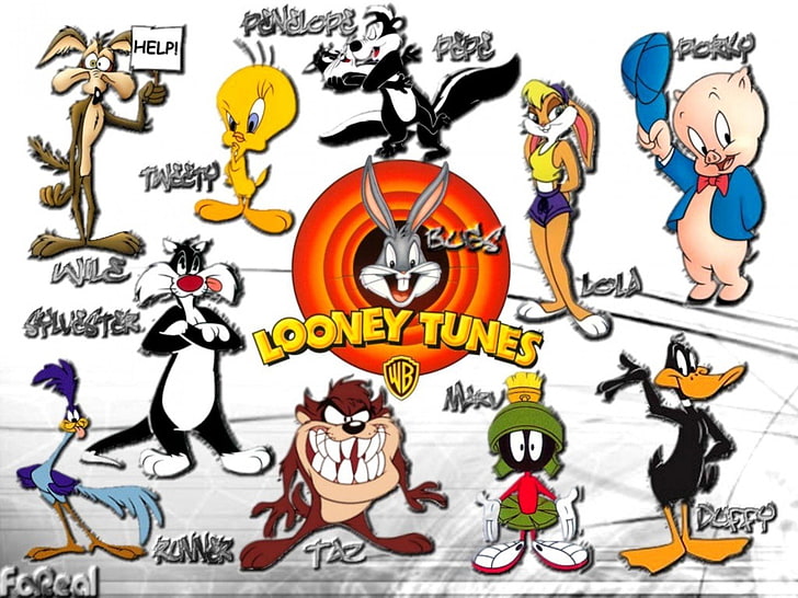 Fernsehsendung, Looney Tunes, Collage, HD-Hintergrundbild