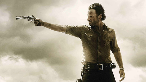برنامج تلفزيوني ، The Walking Dead ، أندرو لينكولن ، ريك غرايمز، خلفية HD HD wallpaper