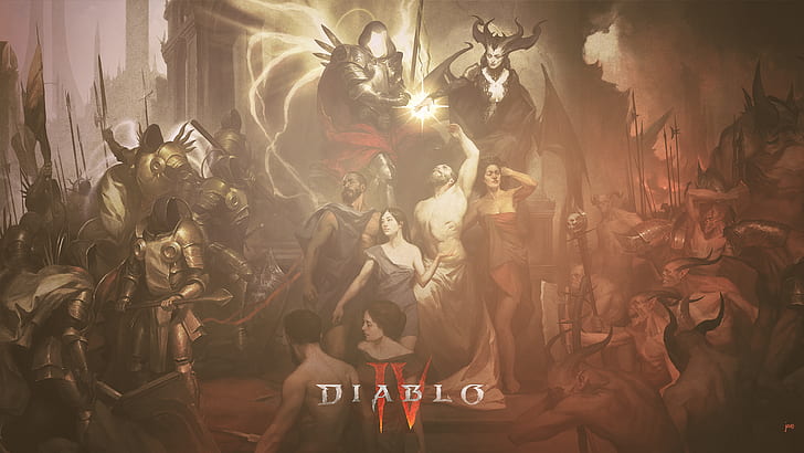 diablo 4, diablo iv, Diablo, RPG, Lilith, Lilith (Diablo), sanctuary, javo, Blizzard Entertainment, BlizzCon, HD wallpaper