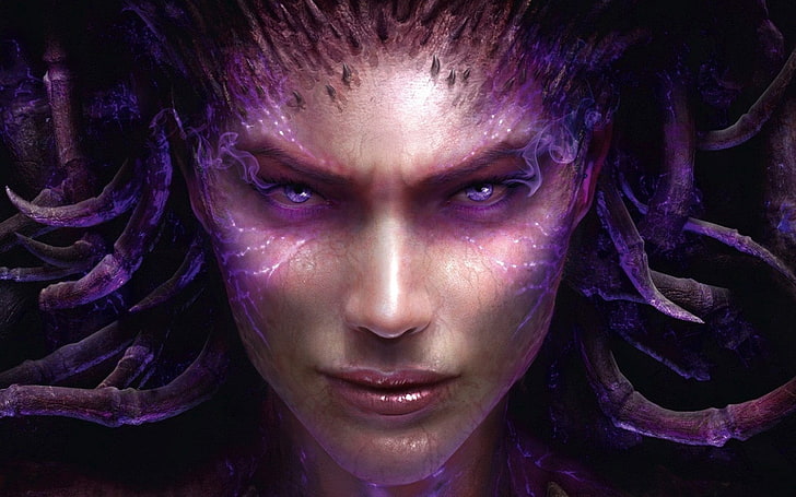 Dota 2 Medusa wallpaper, heart of the swarm, the queen of blades, game, HD wallpaper