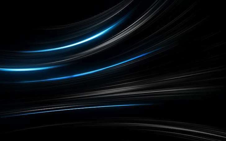 stripe, curve, abstract, 1920x1200, black and blue stripes, HD, HD wallpaper