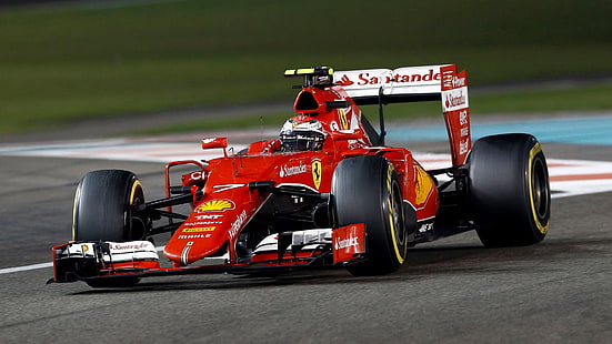 Ferrari 2015, Кими Райкконен, Ferrari F1, Ferrari, F1, формула 1, автомобиль, HD обои HD wallpaper
