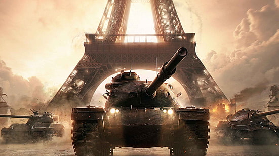 fondo de pantalla de tanque de batalla negro, WoT, Rubicon, World Of Tanks, Wargaming Net, Fondo de pantalla HD HD wallpaper