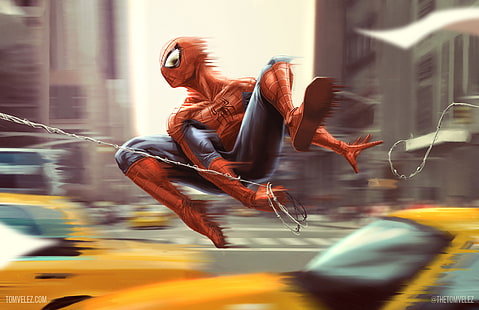 4K, Super-héros, Marvel Comics, Spider-Man, Fond d'écran HD HD wallpaper