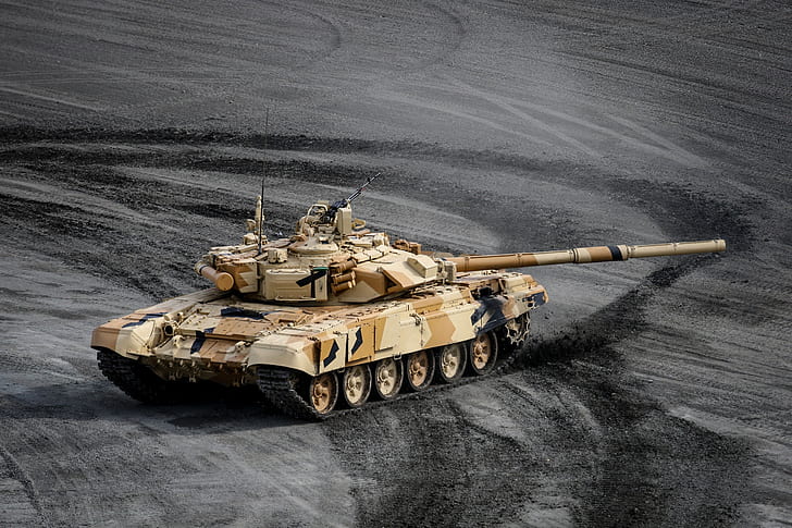 Полигон, Т-90С, русский боевой танк, HD обои