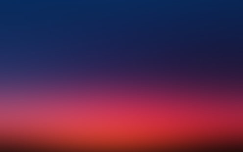 pagi, terang, merah, biru, kabur, gradasi, Wallpaper HD HD wallpaper