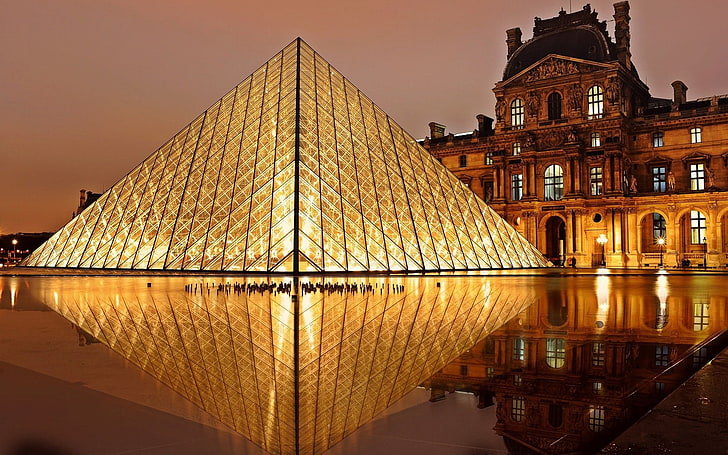 Paris Louvre Museum-Photography HD Wallpaper, HD wallpaper