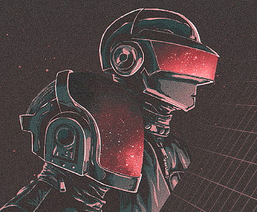 Künstlerisch, Retro Wave, Daft Punk, HD-Hintergrundbild HD wallpaper