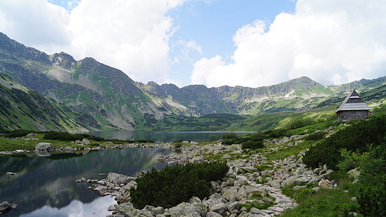 grönt berg, berg, Tatra, Polen, Tatrabergen, natur, HD tapet HD wallpaper