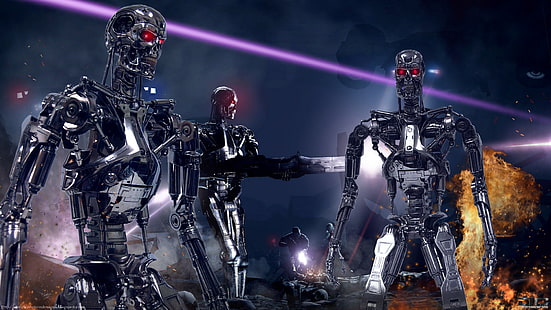 Terminator, le terminateur, endosquelette, T800, Fond d'écran HD HD wallpaper