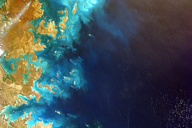4K ، أستراليا ، منظر جوي ، المحيط الهندي ، منتزه برينس ريجنت الوطني، خلفية HD