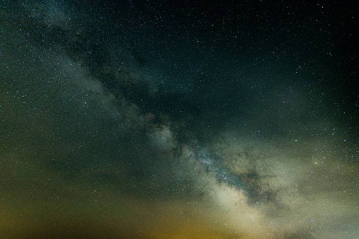 السماء أثناء الليل ، الطبيعة ، النجوم ، السماء ، الفضاء، خلفية HD