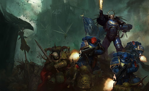 Warhammer 40.000, Ultramarines, WH40K, Warhammer, HD-Hintergrundbild HD wallpaper