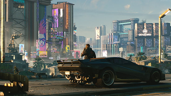 screenshot, E3 2018, Cyberpunk 2077, 4K, HD wallpaper HD wallpaper