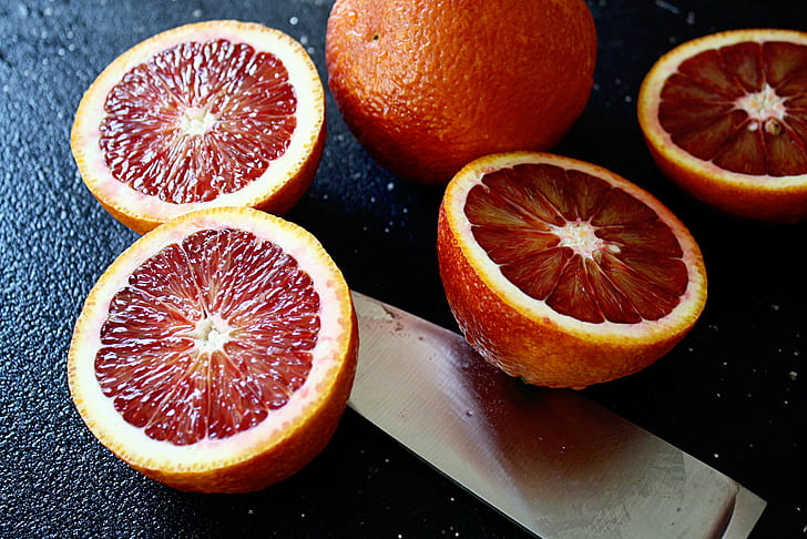 кърваво оранжево, оранжево (плодове), оранжево, плодове, HD тапет