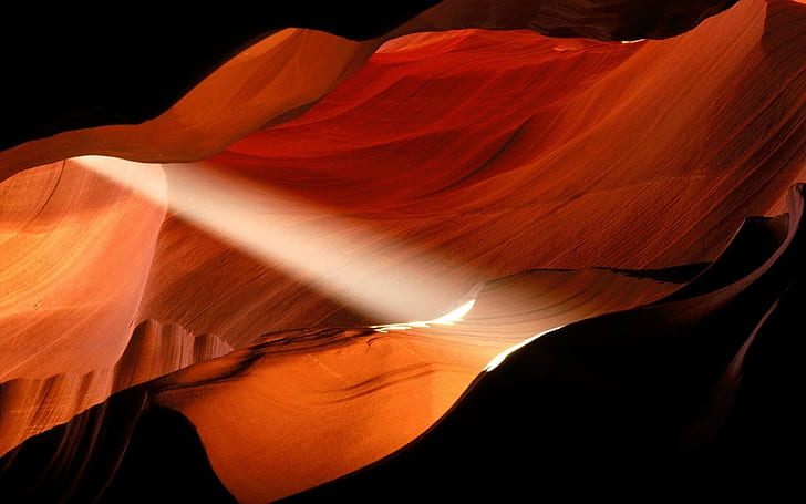 Canyon, Sun Rays, canyon, sun rays, Wallpaper HD