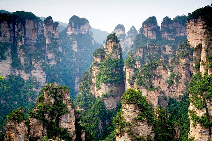 Chine, nature, paysage, Hunan, Fond d'écran HD