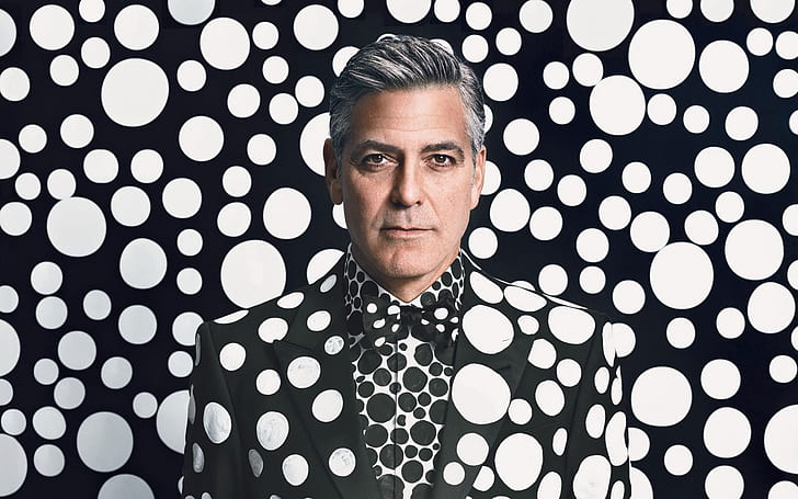 George Clooney Portrait นักแสดงคนดังคนดังฮอลลีวูด, วอลล์เปเปอร์ HD