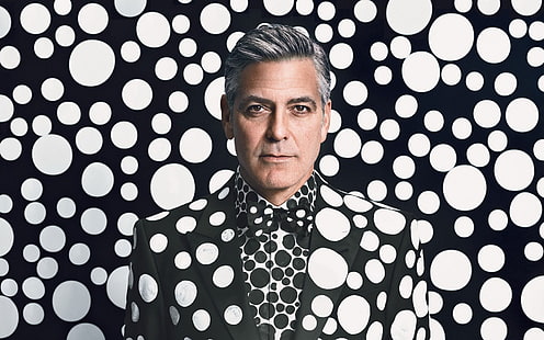 George Clooney Portrait, aktörler, ünlüler, ünlüler, hollywood, HD masaüstü duvar kağıdı HD wallpaper