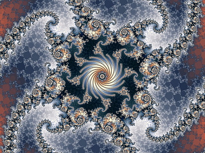 fractal, abstracto, Mandelbrot, Fondo de pantalla HD HD wallpaper