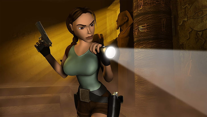 Tomb Raider IV: The Last Revelation, Лара Крофт, видеоигры, женщины, большие сиськи, HD обои