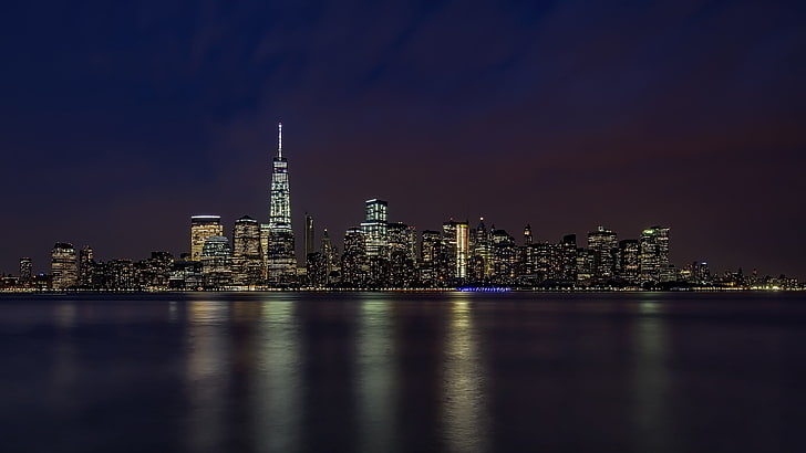 gri yüksek katlı bina, kentsel, New York City, HD masaüstü duvar kağıdı
