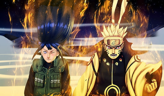 Uzumaki Naruto und Hyuga Hinata digitale Tapete, Uzumaki Naruto, Hyuuga Hinata, Naruto Shippuuden, Anime, HD-Hintergrundbild HD wallpaper