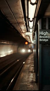 pop kota, pemandangan kota, kereta bawah tanah, stasiun kereta bawah tanah, Brookliyn, fotografer, pemandangan, Wallpaper HD HD wallpaper