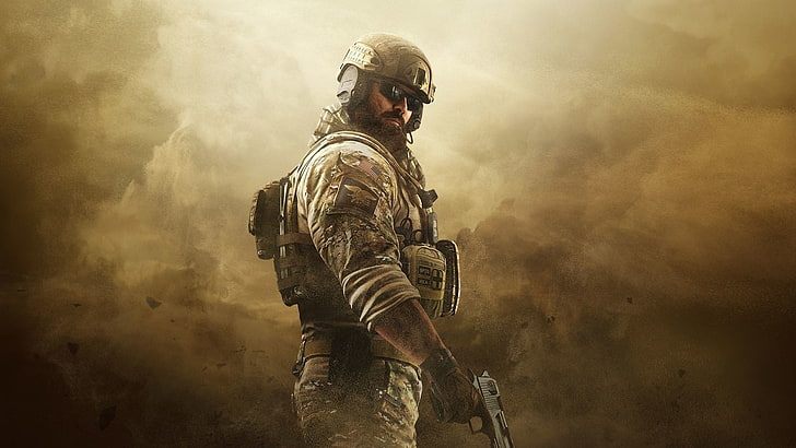 grau-braunes Camouflage-Top für Herren, Rainbow Six: Siege, Videospiele, HD-Hintergrundbild