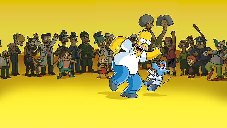 The Simpsons Game, The Simpsons, kartun, Wallpaper HD