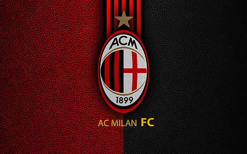 Футбол, А.С.Милан, емблема, лого, HD тапет HD wallpaper