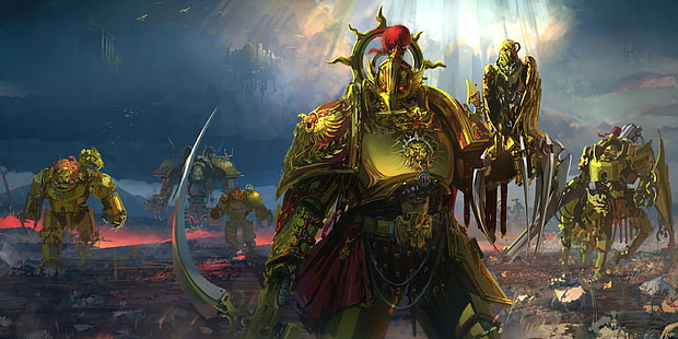  Warhammer, Warhammer 40K, Armor, Warrior, HD wallpaper HD wallpaper