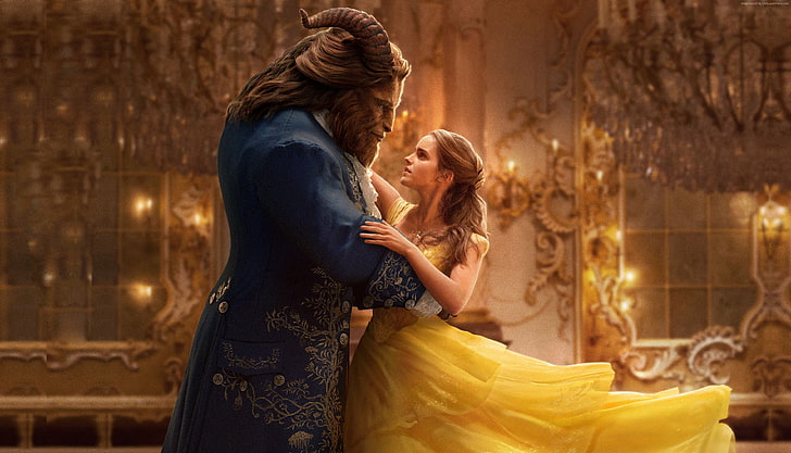 La Belle et la Bête, meilleurs films, Emma Watson, Fond d'écran HD