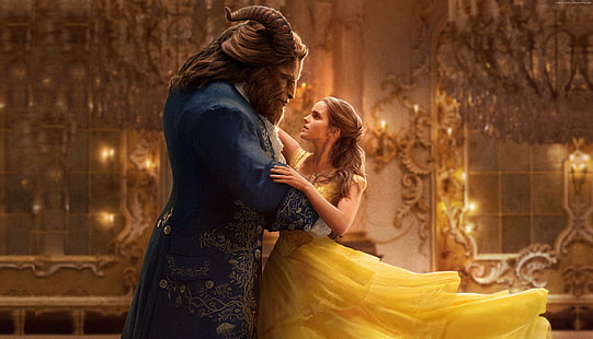 Beauty and the Beast ภาพยนตร์ที่ดีที่สุด Emma Watson, วอลล์เปเปอร์ HD HD wallpaper