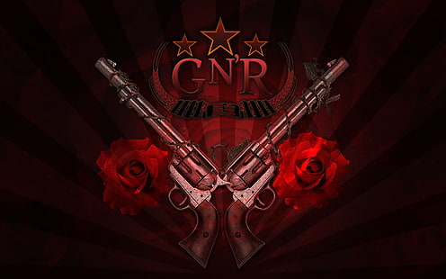 Logo Guns N 'Roses, zespół (muzyka), Guns N' Roses, Tapety HD HD wallpaper