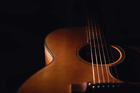 гитара, музыкальный инструмент, HD обои HD wallpaper