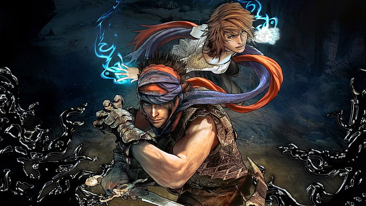 two male anime character illustrations, Prince of Persia (2008), Prince of Persia, video games, HD wallpaper