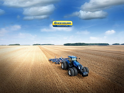 Трактори, трактор New Holland, трактор, HD тапет HD wallpaper