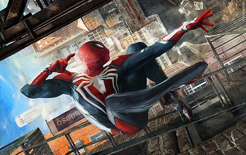 Spiderman, hd, oeuvre d'art, artiste, artstation, super-héros, art numérique, Fond d'écran HD HD wallpaper