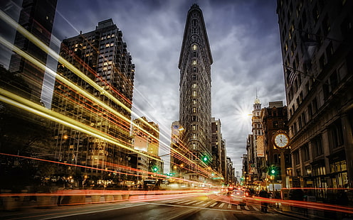 Flatiron Building, New York, new york city, world, 2560x1600, new york city, new york, flatiron buildin, HD wallpaper HD wallpaper