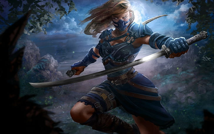 Schwert, Frauen, Katana, HD-Hintergrundbild
