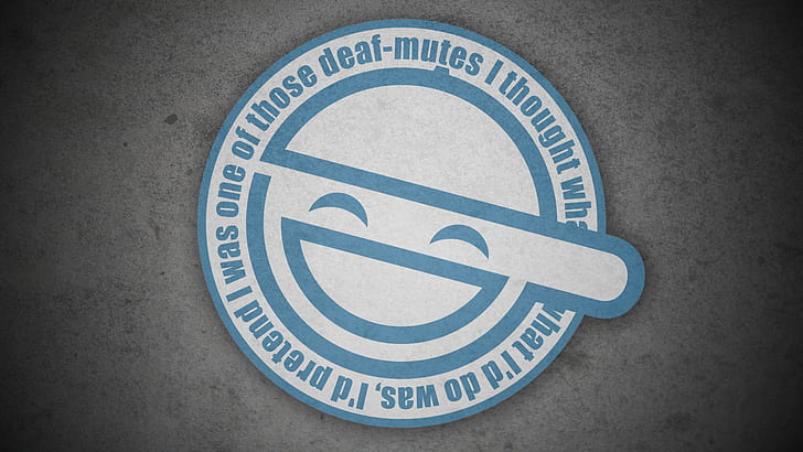 Laughing Man, Anime, Ghost in the Shell, fiktives Logo, HD-Hintergrundbild