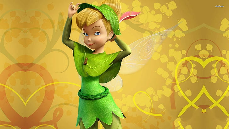 Tinker Bell As Peter Pan Full Hd Wallpaper And Background 1920 × 1080, HD tapet