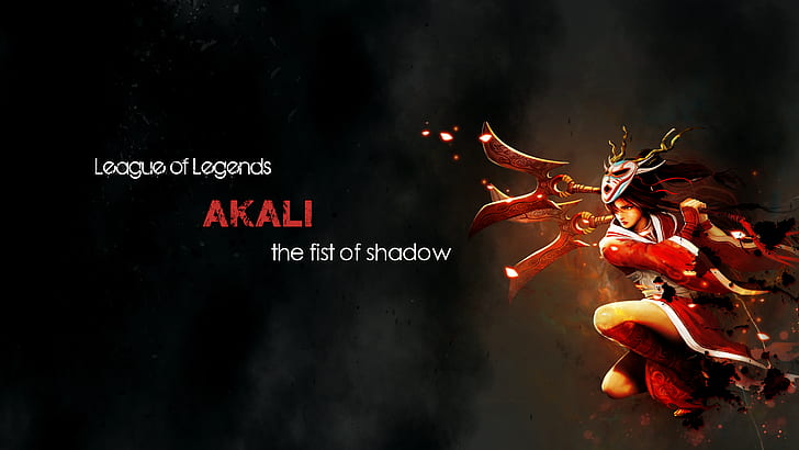 videojuegos, Akali, League of Legends, Fondo de pantalla HD