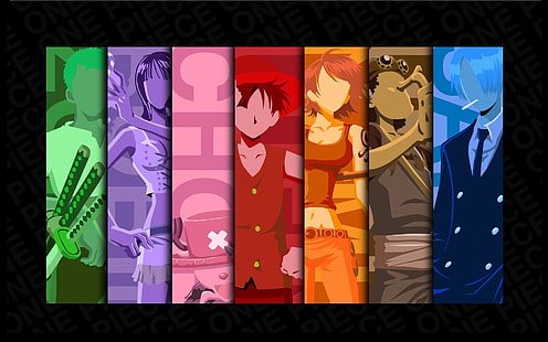 One Piece, Anime-Vektoren, Panels, Collage, HD-Hintergrundbild HD wallpaper