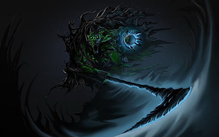 green and black illustration, Warhammer 40k, nightbringer, Necrons, HD wallpaper