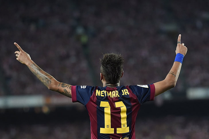 Neymar da Silva Santos Jr、Neymar、サッカークラブ、FCバルセロナ、 HDデスクトップの壁紙